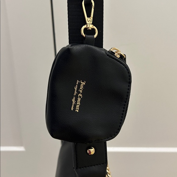 Juicy Couture (NWT) Quilted Black Juicy Puff Half Moon Crossbody Bag - Picture 8 of 14